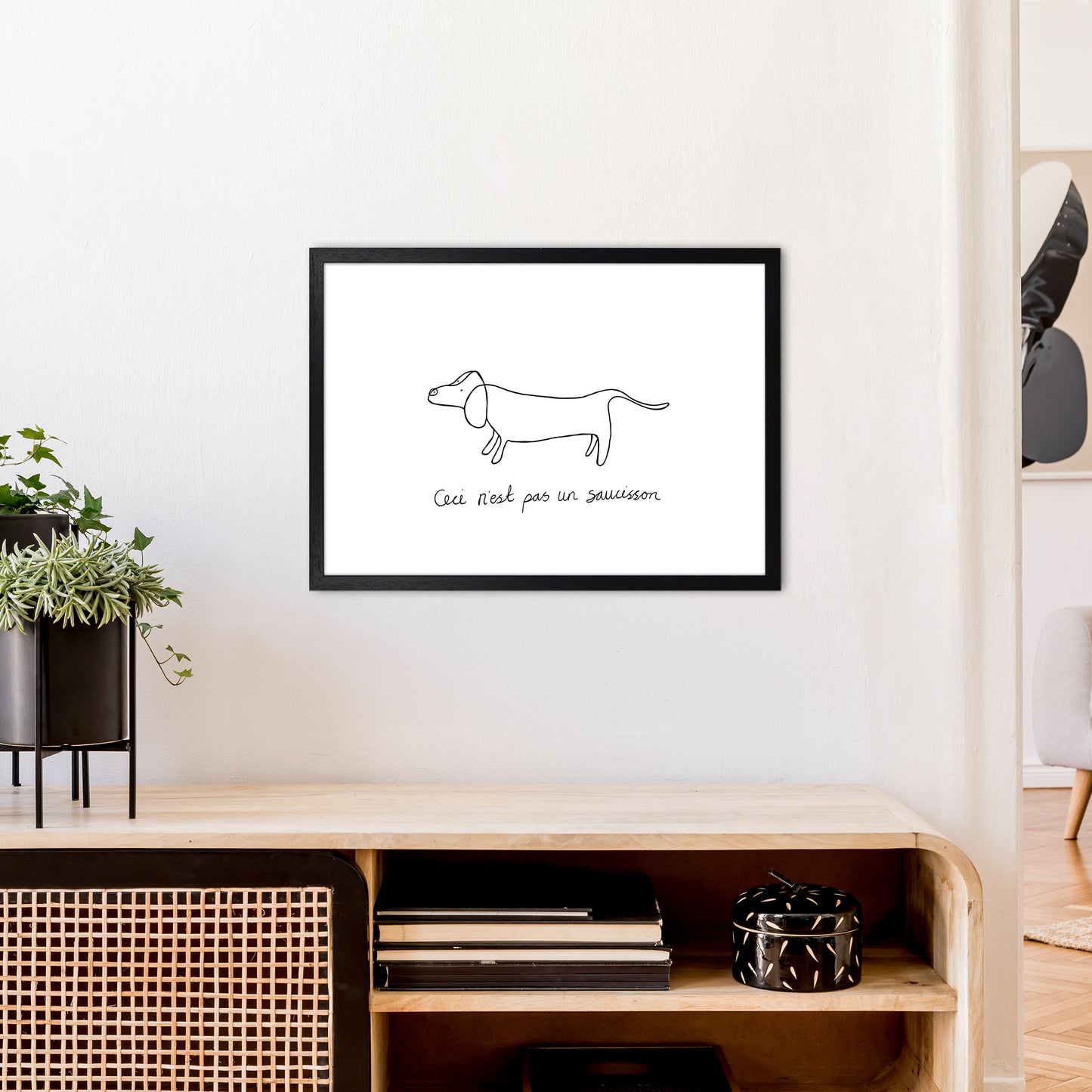 Pasunsaucisson Art Print by Carissa Tanton A2 White Frame
