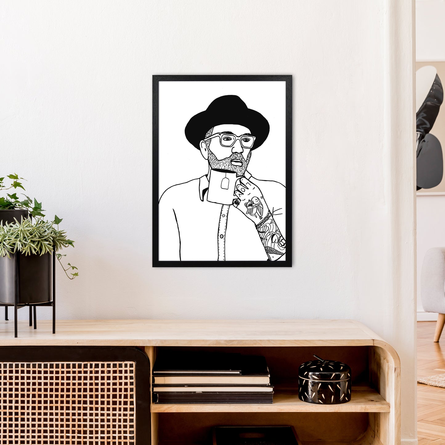 Dallas Green Art Print by Carissa Tanton A2 White Frame