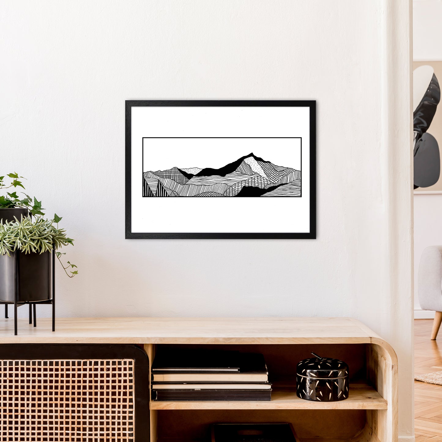 Snowdon Art Print by Carissa Tanton A2 White Frame