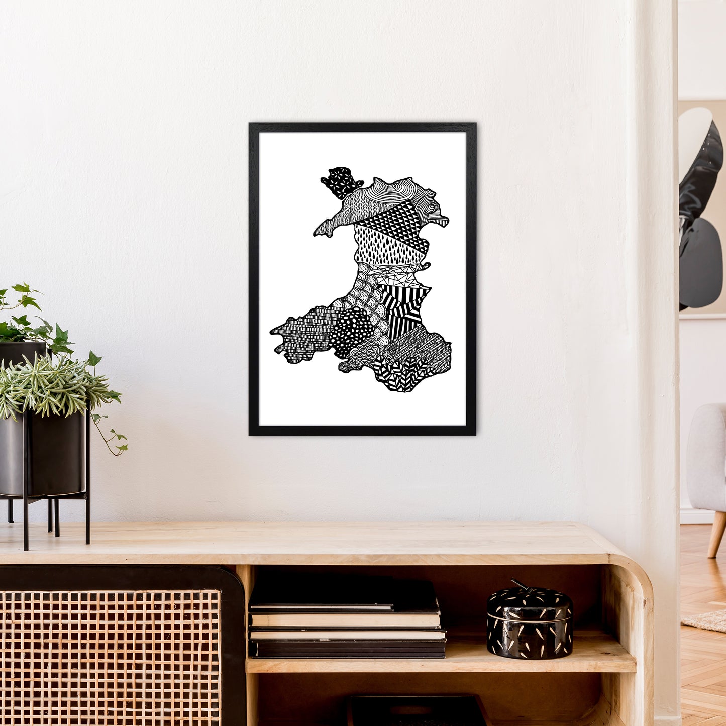 Wales Art Print by Carissa Tanton A2 White Frame