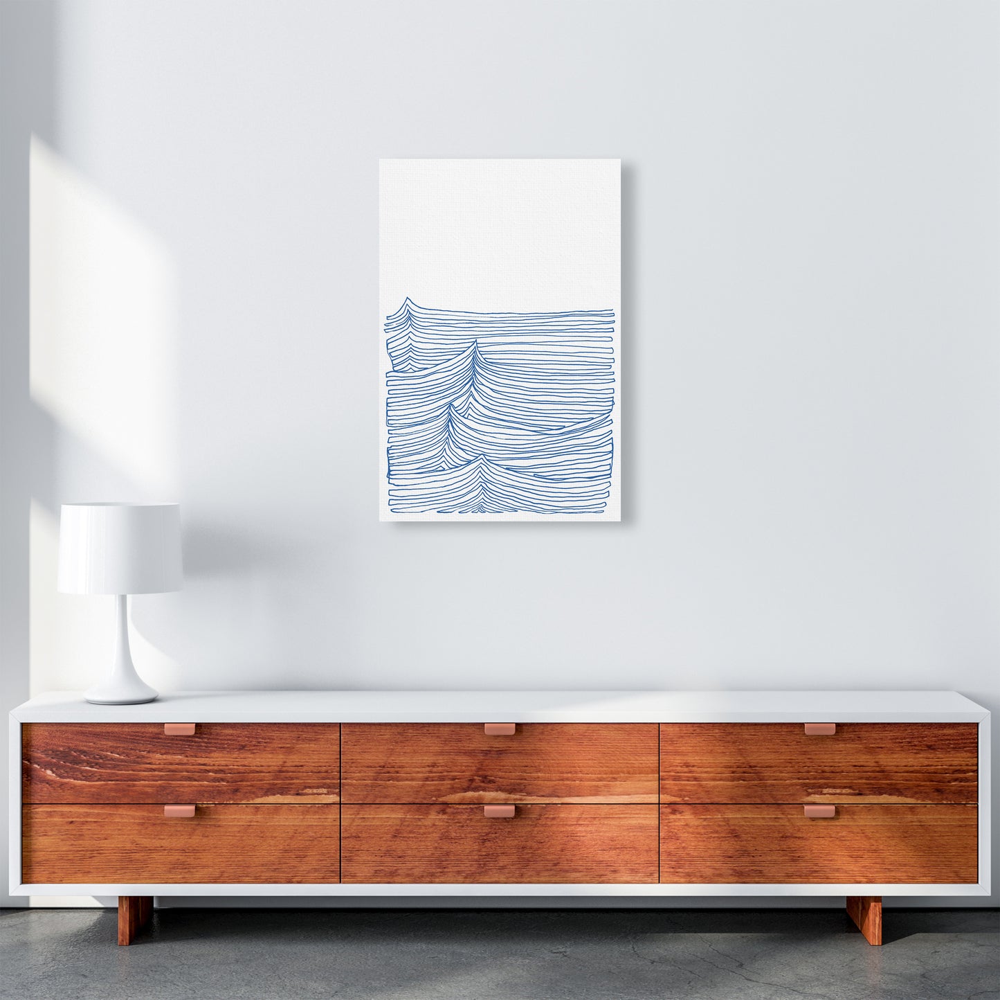 Continuous Sea Blue Art Print by Carissa Tanton A2 Canvas