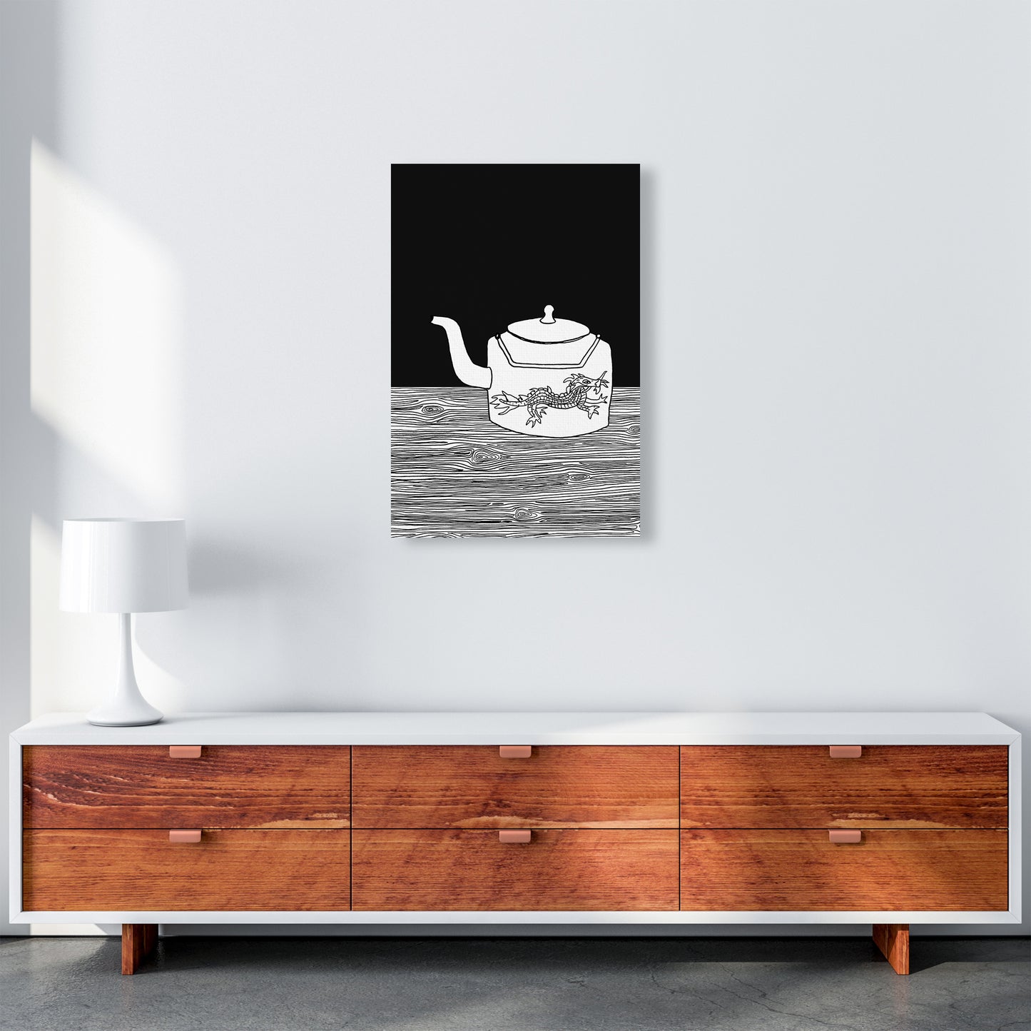 Bhutan Teapot Art Print by Carissa Tanton A2 Canvas