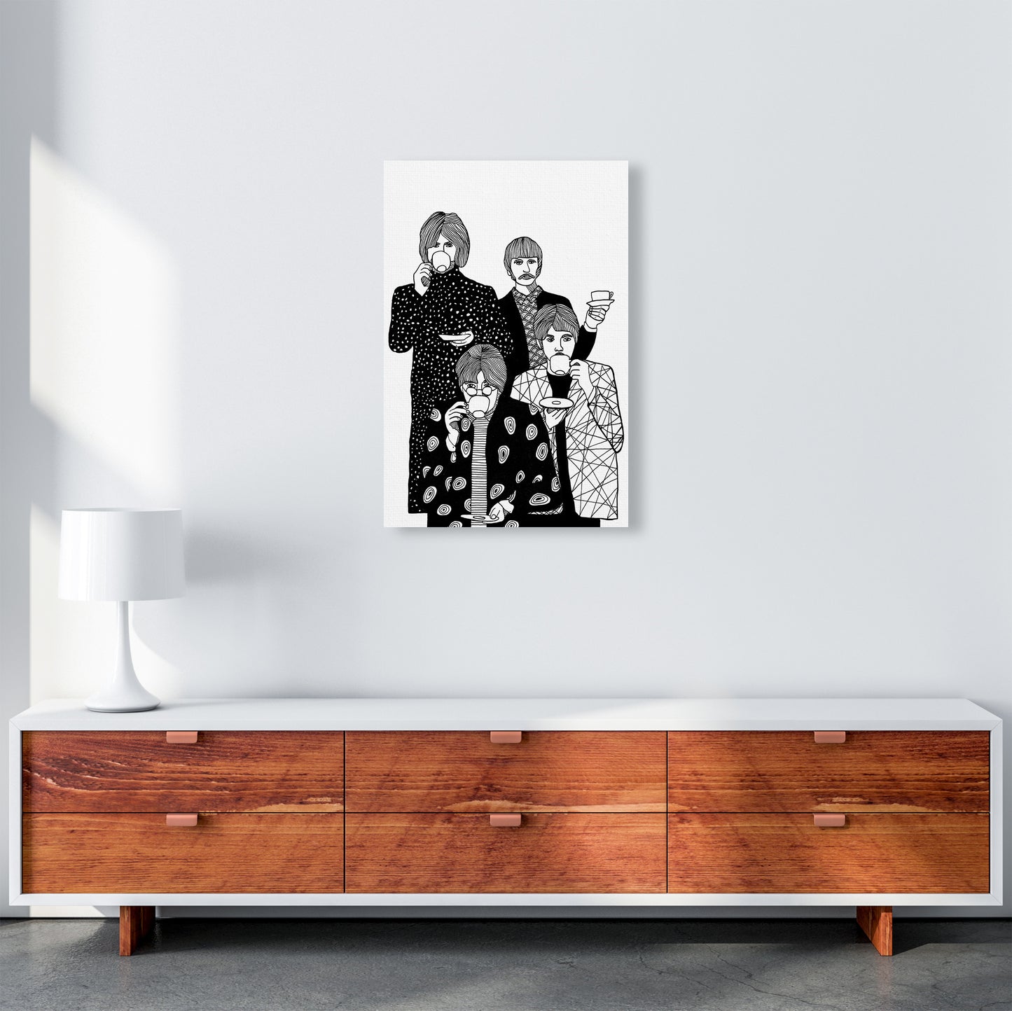 X Beatles Art Print by Carissa Tanton A2 Canvas