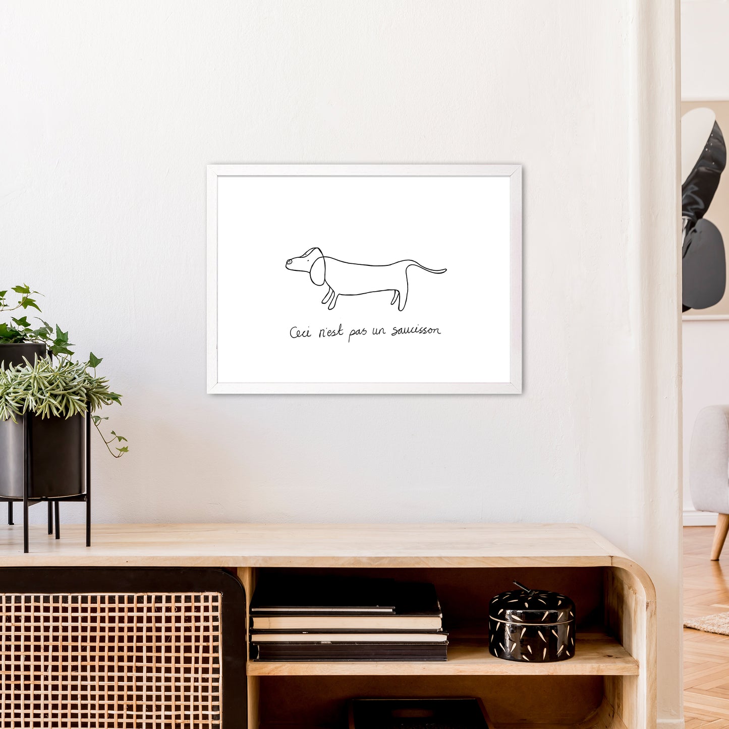 Pasunsaucisson Art Print by Carissa Tanton A2 Oak Frame