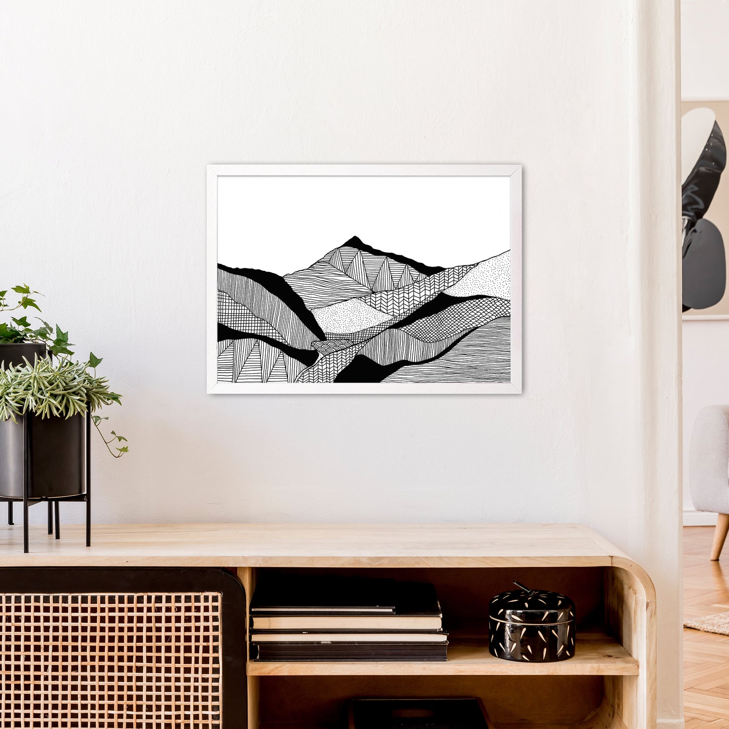 New Snowdon Art Print by Carissa Tanton A2 Oak Frame