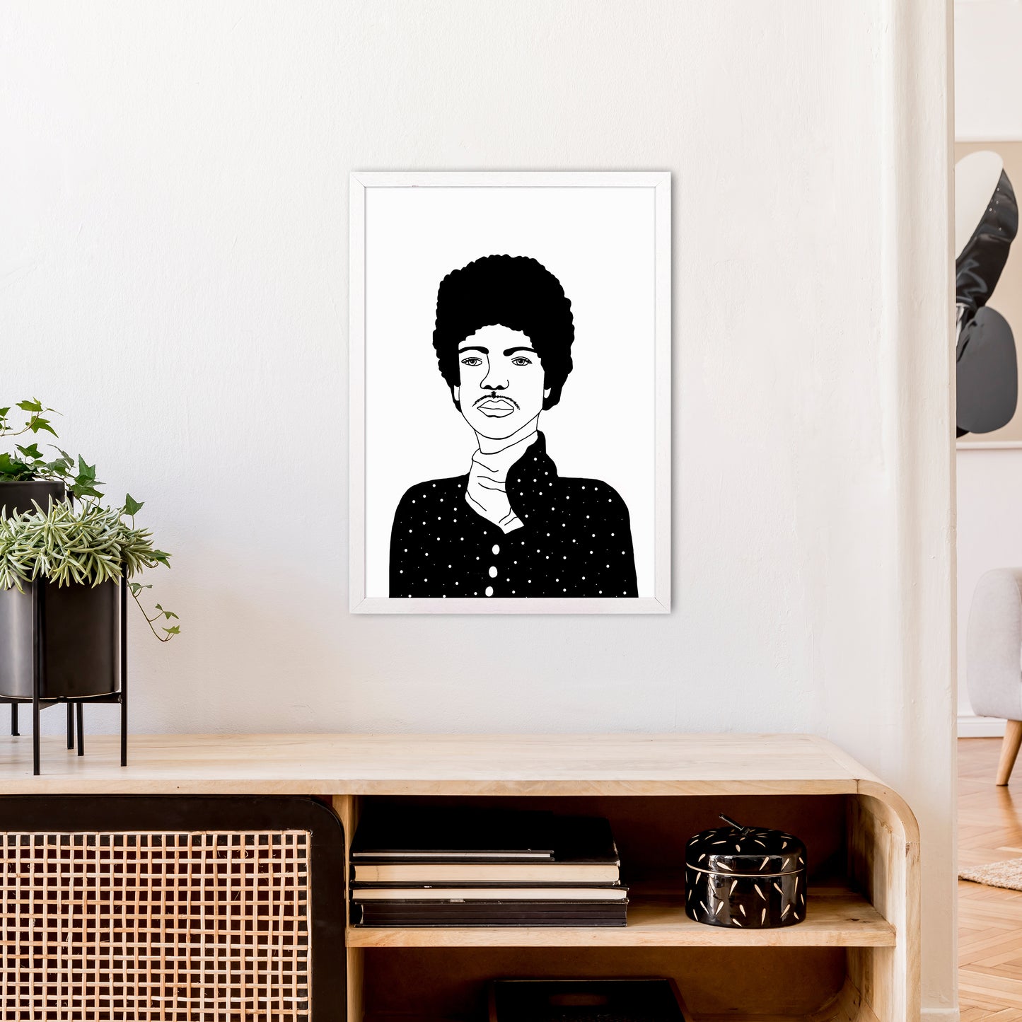 Prince Art Print by Carissa Tanton A2 Oak Frame