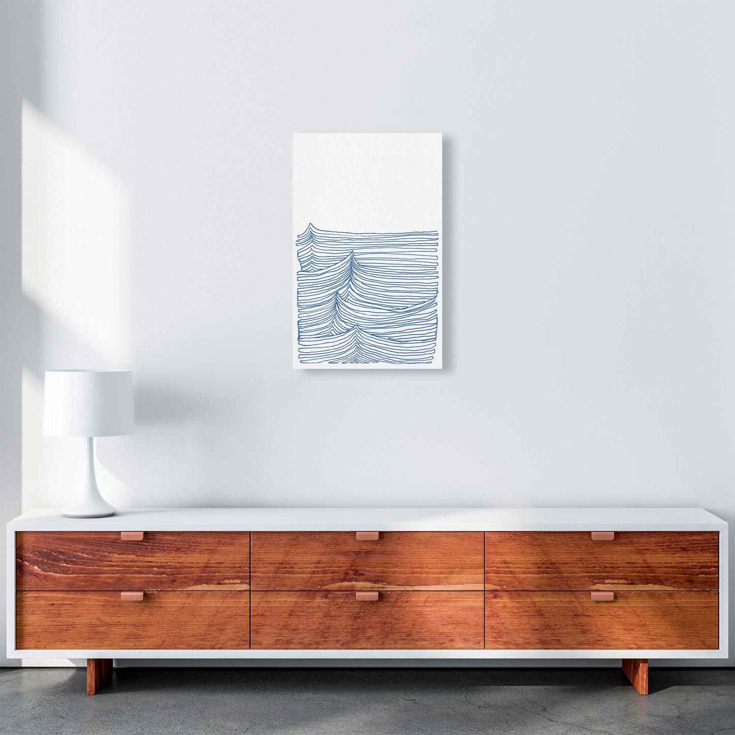 Continuous Sea Blue Art Print by Carissa Tanton A3 Canvas