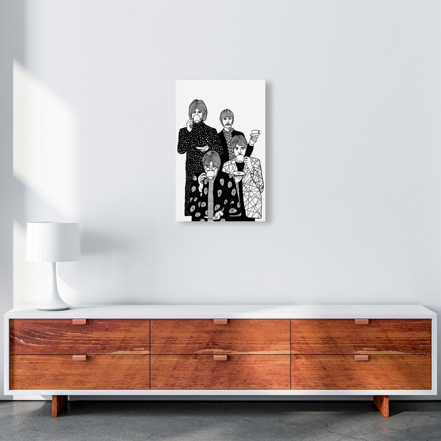 X Beatles Art Print by Carissa Tanton A3 Canvas