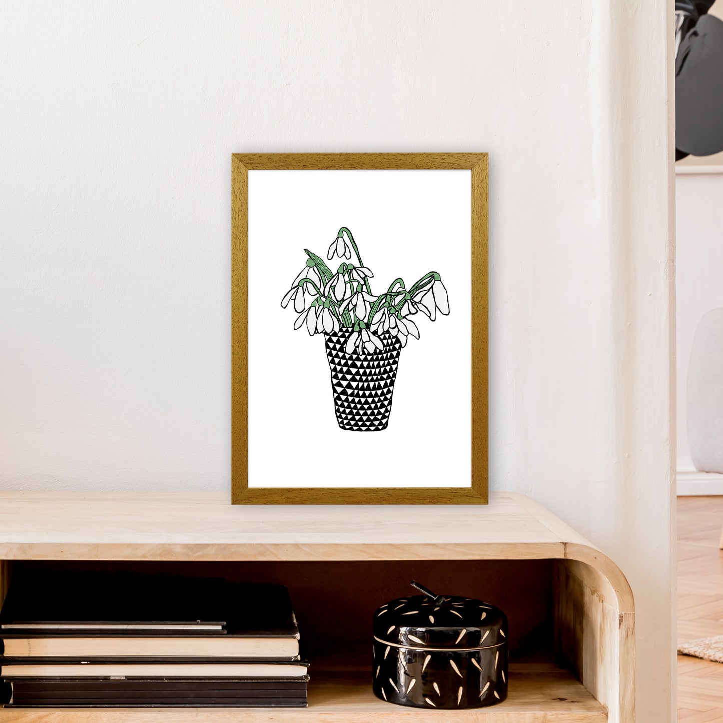 Snowdrops Art Print by Carissa Tanton A3 Print Only