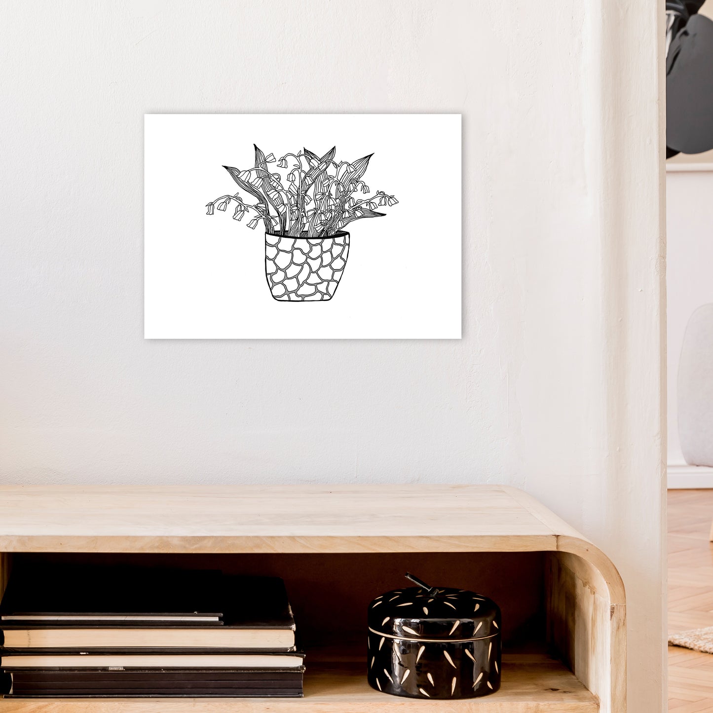 Lily of the Valley Art Print by Carissa Tanton A3 Black Frame