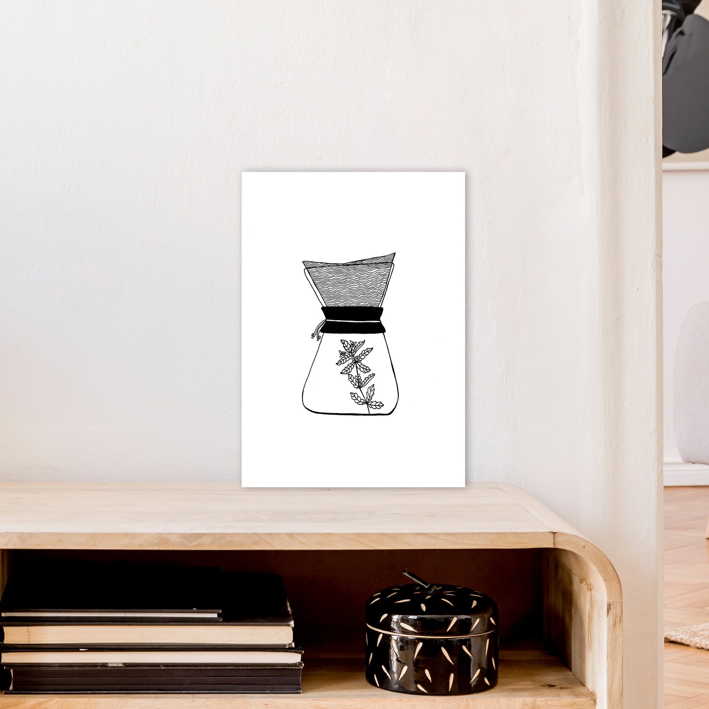 Chemex Art Print by Carissa Tanton A3 Black Frame
