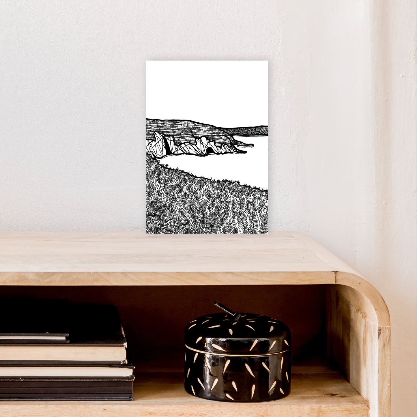 Aberdaron Art Print by Carissa Tanton A4 Black Frame