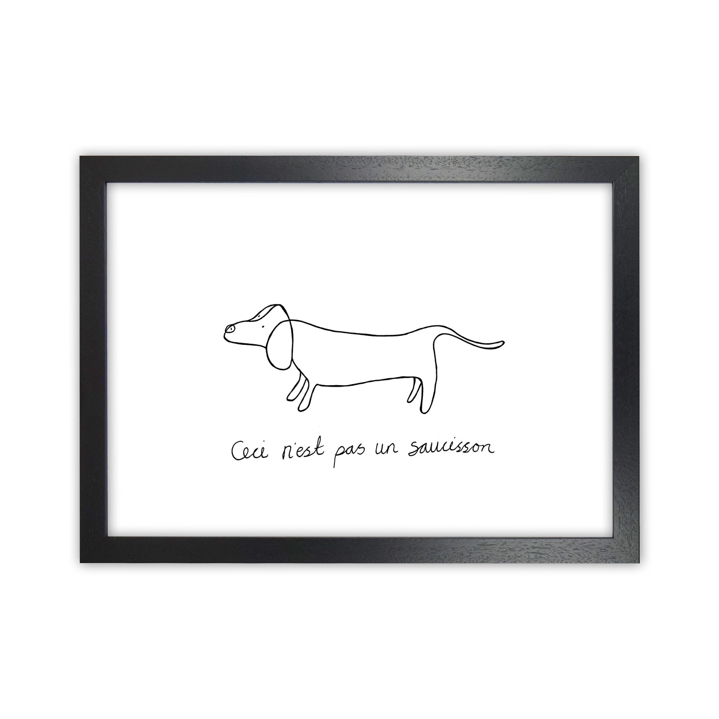Pasunsaucisson Art Print by Carissa Tanton Black Grain