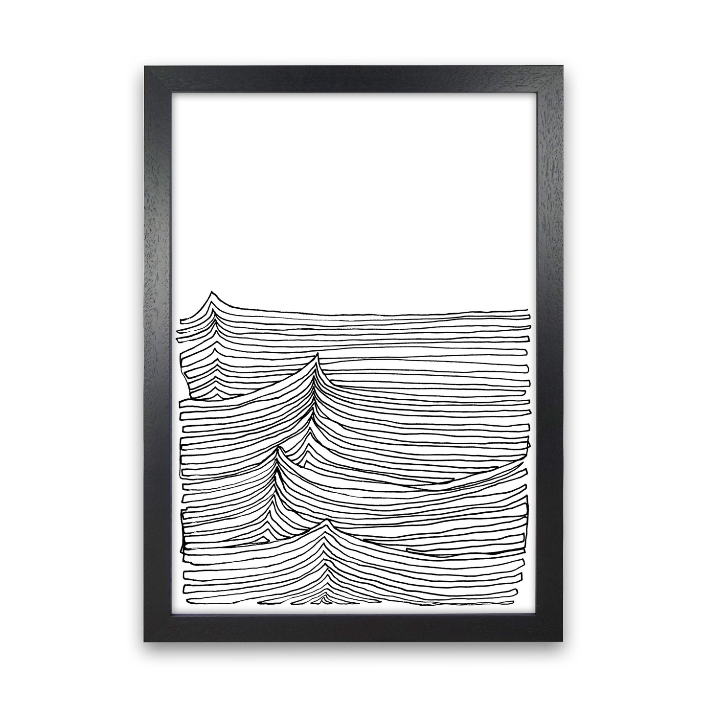Continuous Sea Art Print by Carissa Tanton Black Grain