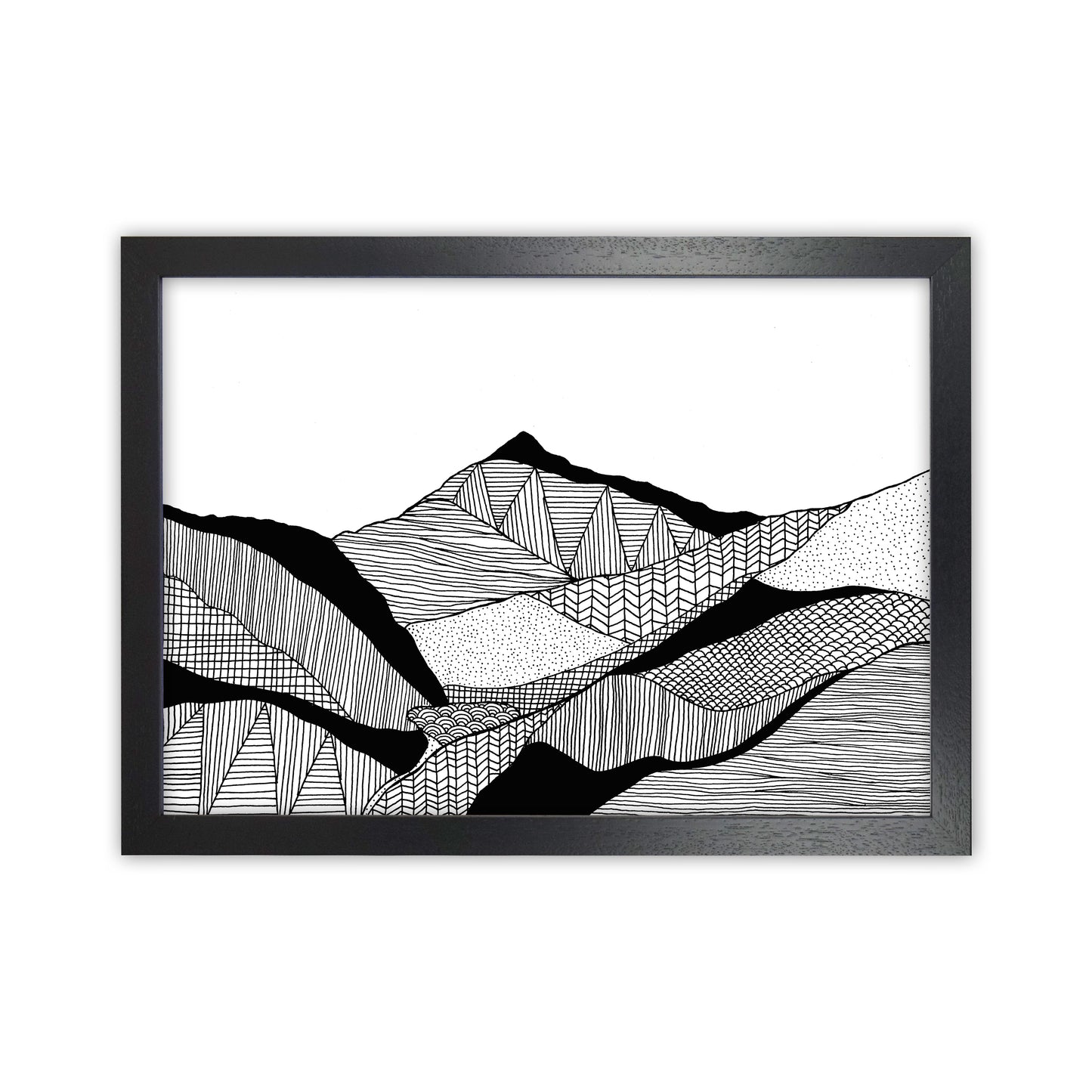 New Snowdon Art Print by Carissa Tanton Black Grain