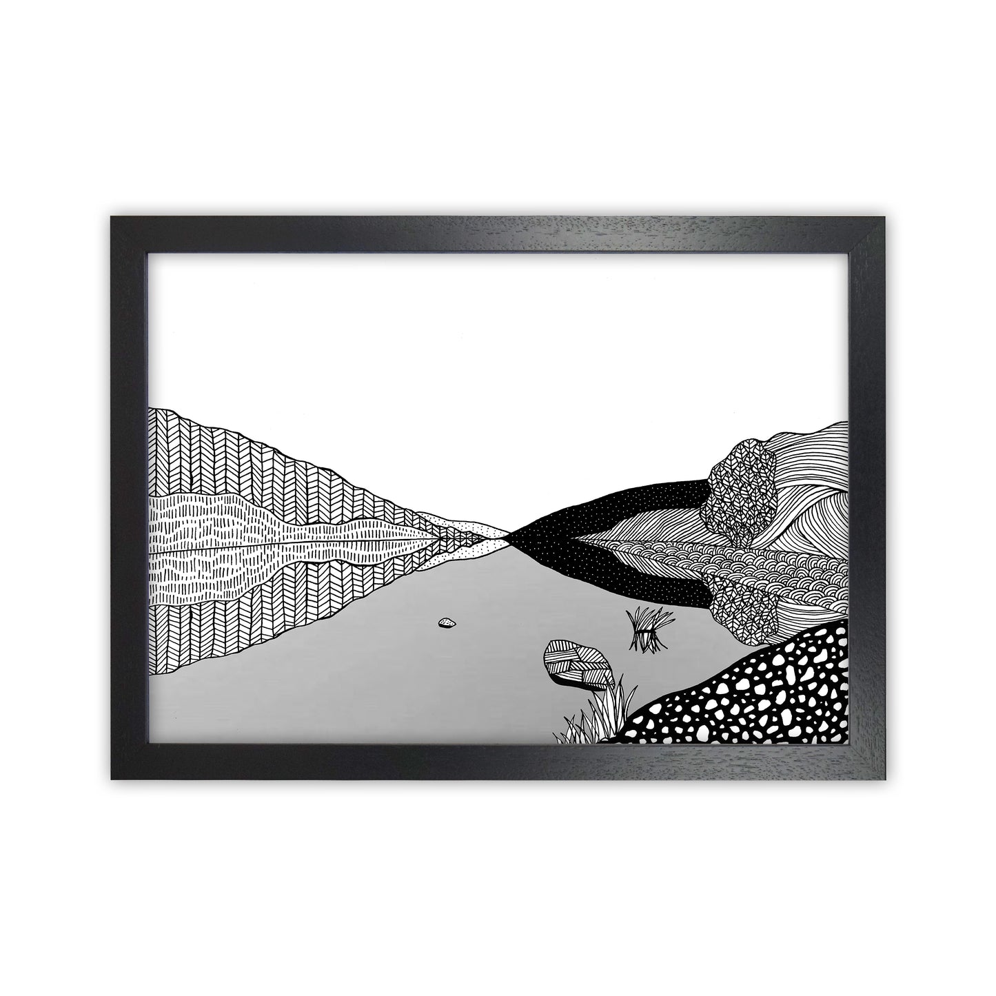 Geirionydd Art Print by Carissa Tanton Black Grain