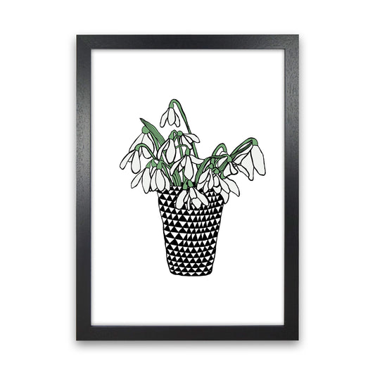 Snowdrops Art Print by Carissa Tanton Black Grain