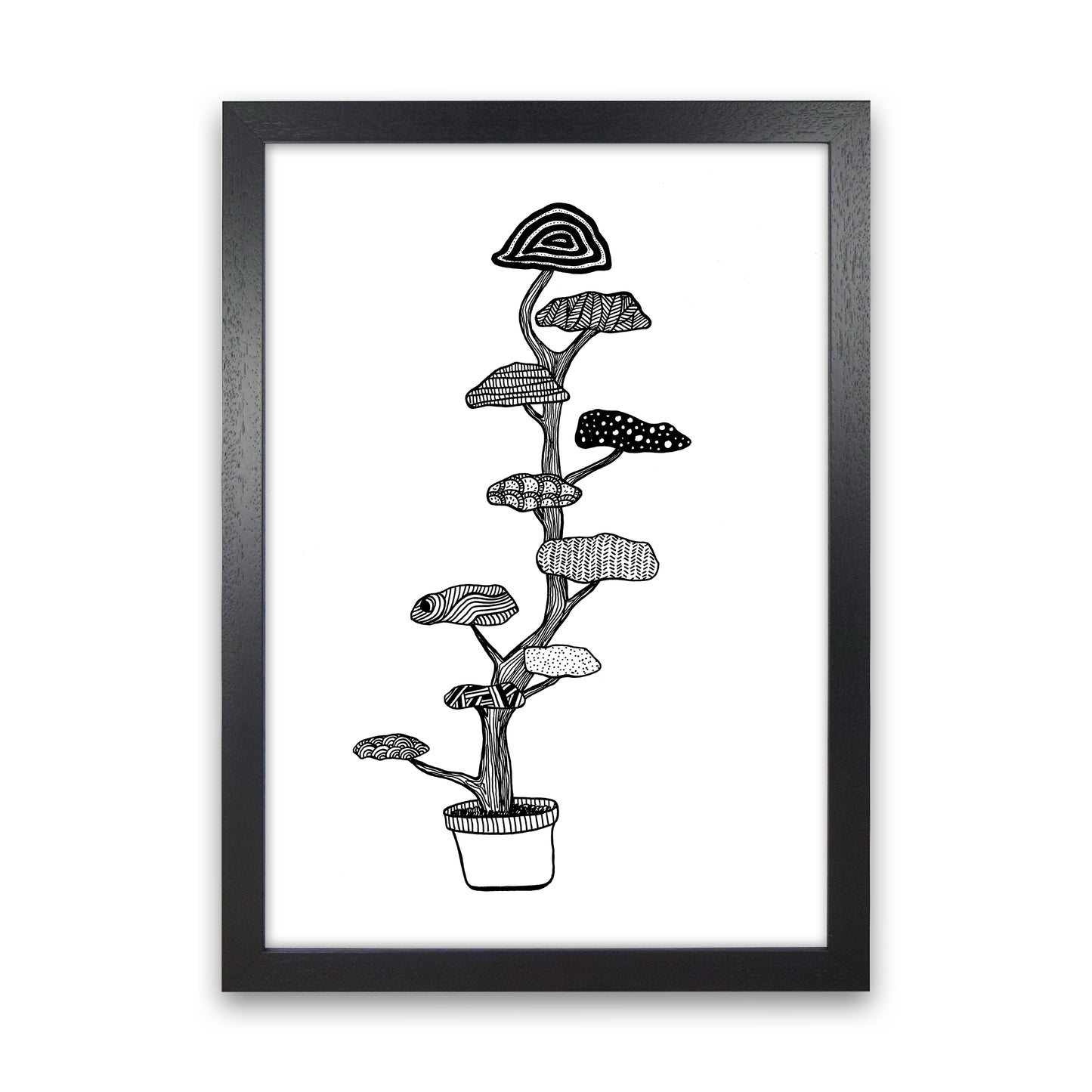 Cloud Tree Art Print by Carissa Tanton Black Grain