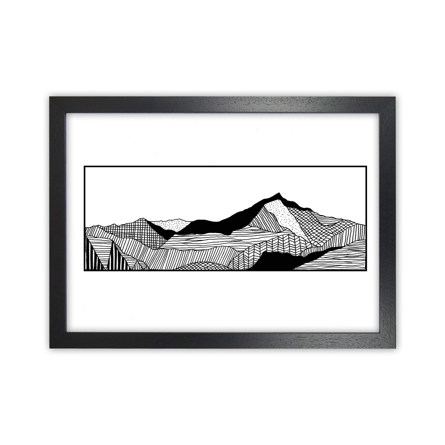 Snowdon Art Print by Carissa Tanton Black Grain