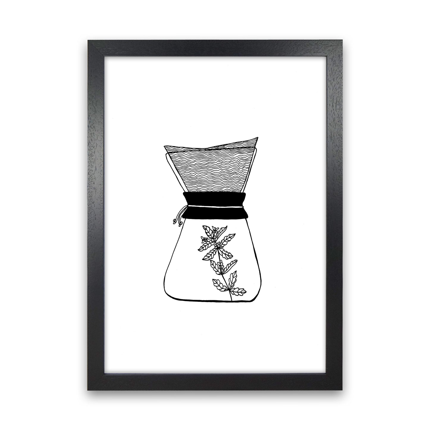 Chemex Art Print by Carissa Tanton Black Grain