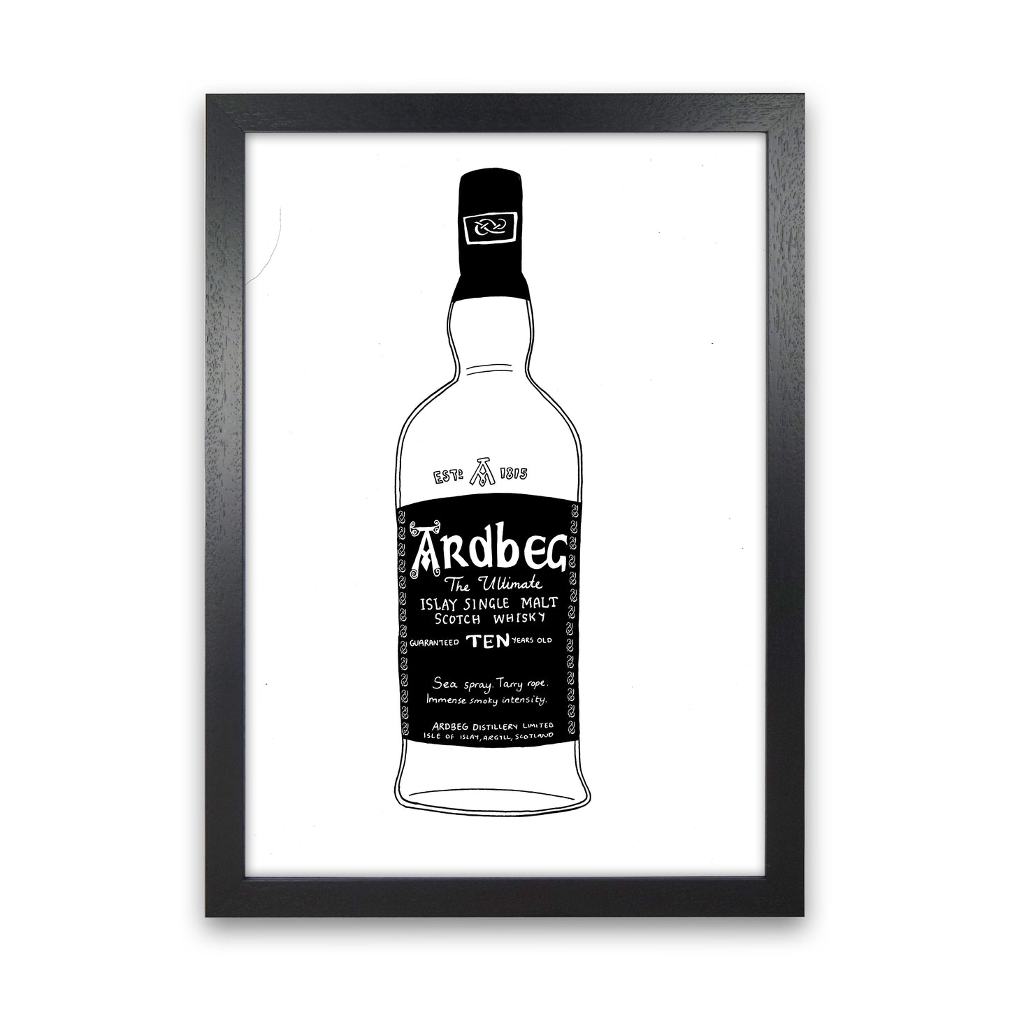 Ardbeg Art Print by Carissa Tanton Black Grain
