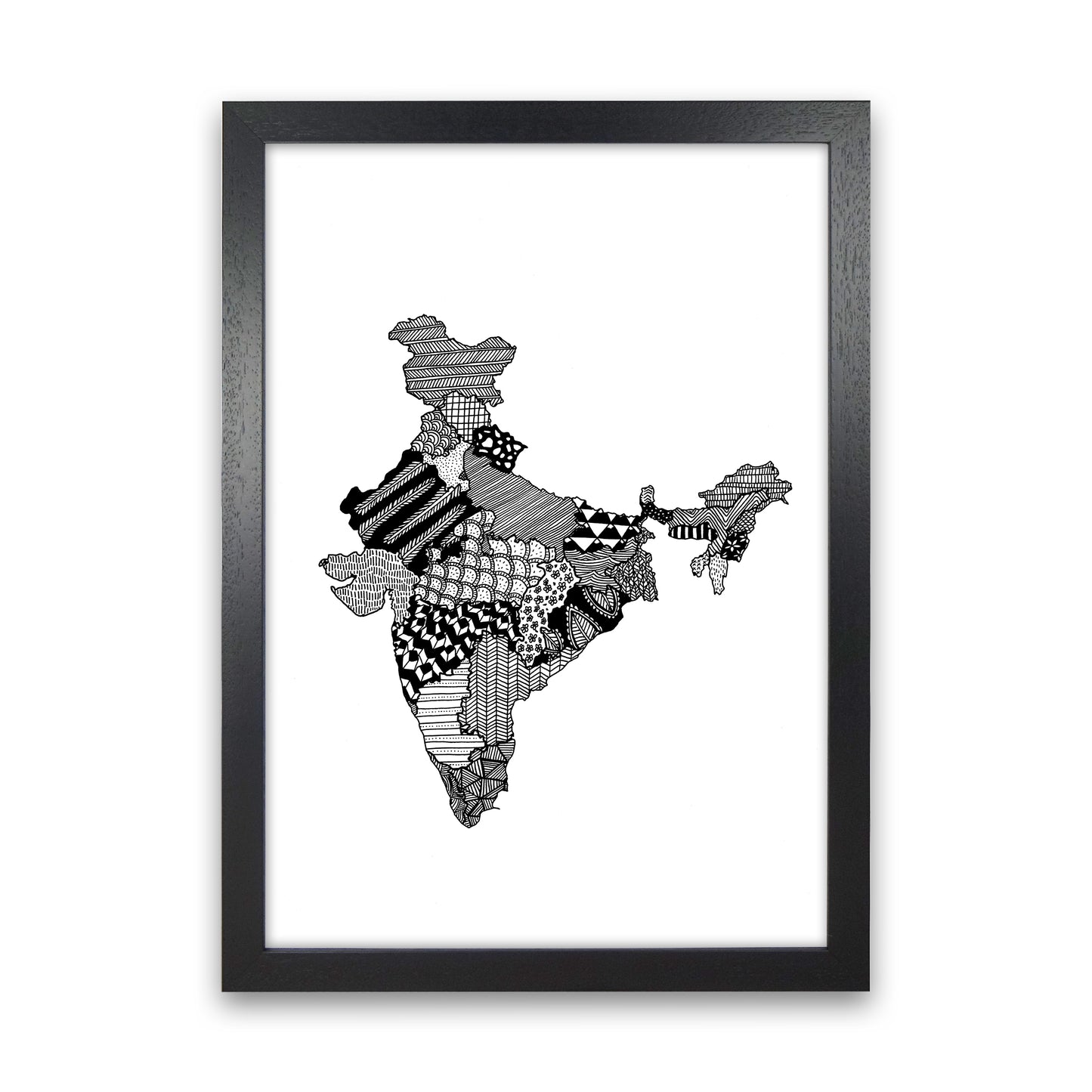 India Art Print by Carissa Tanton Black Grain
