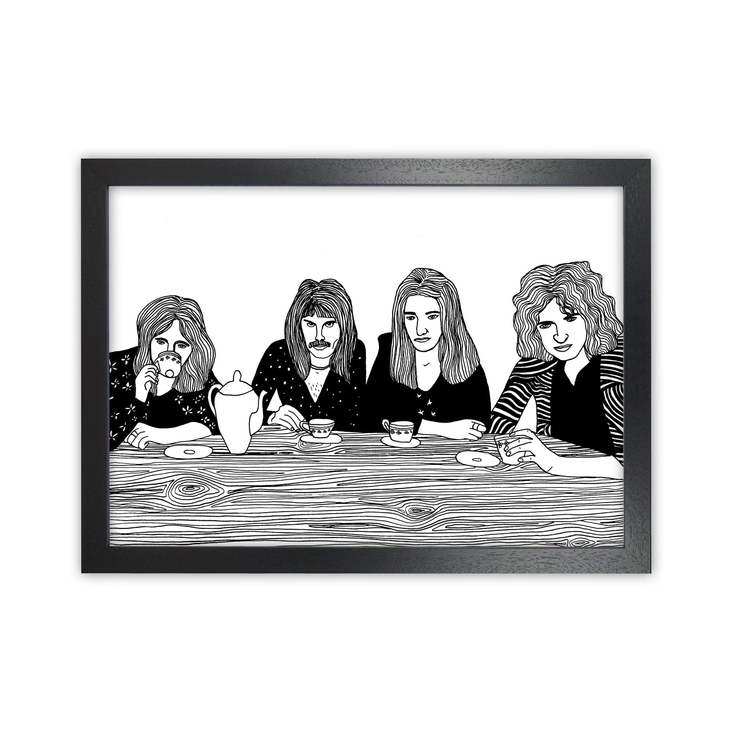 Queen Art Print by Carissa Tanton Black Grain