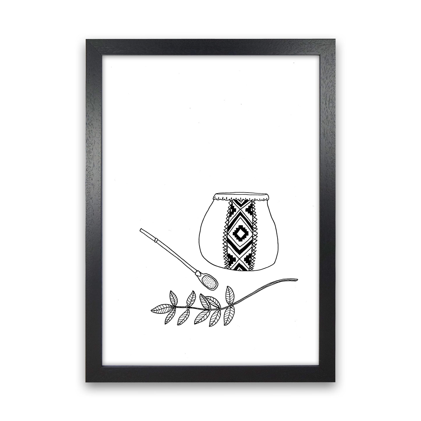 Mate Art Print by Carissa Tanton Black Grain