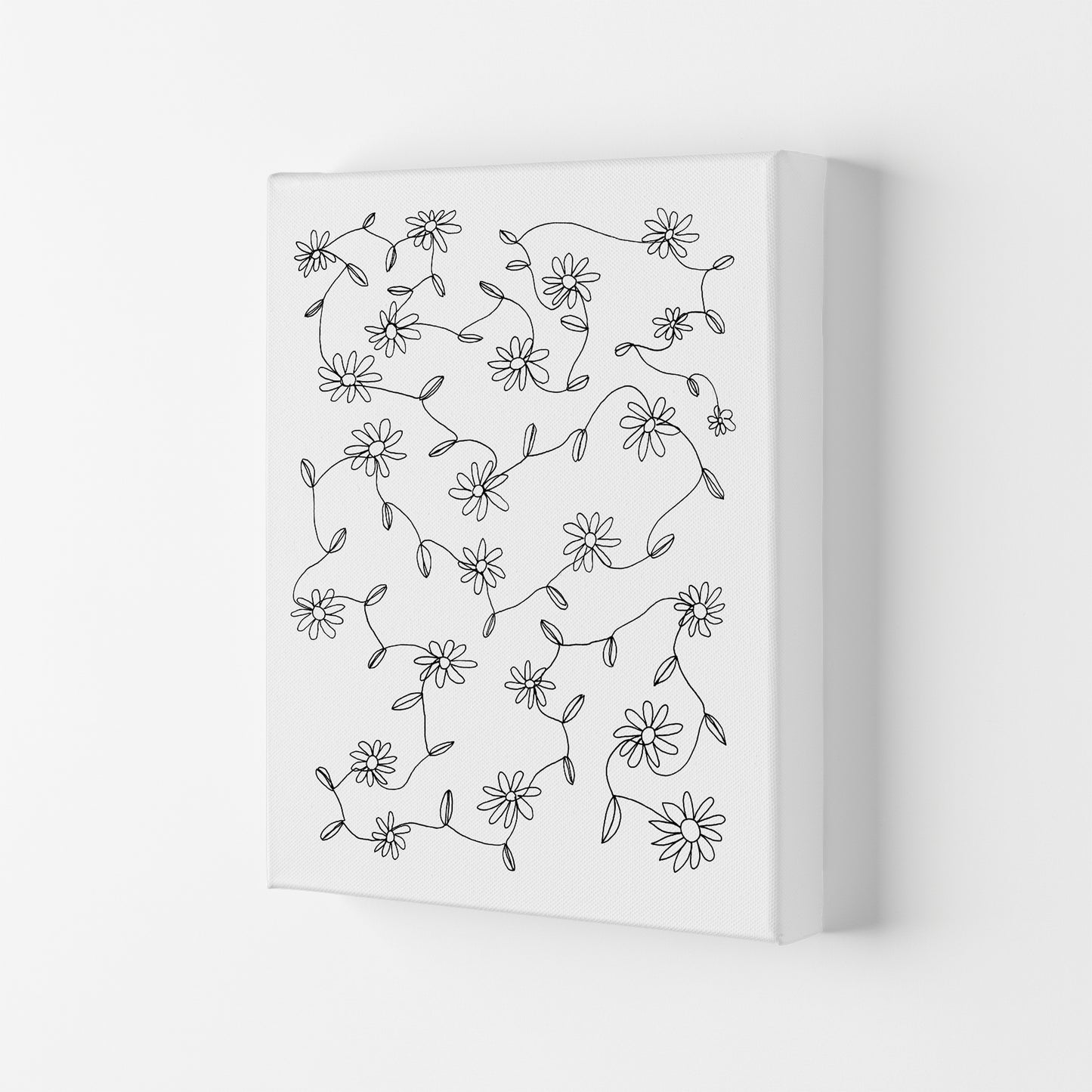 September Daisies Art Print by Carissa Tanton Canvas