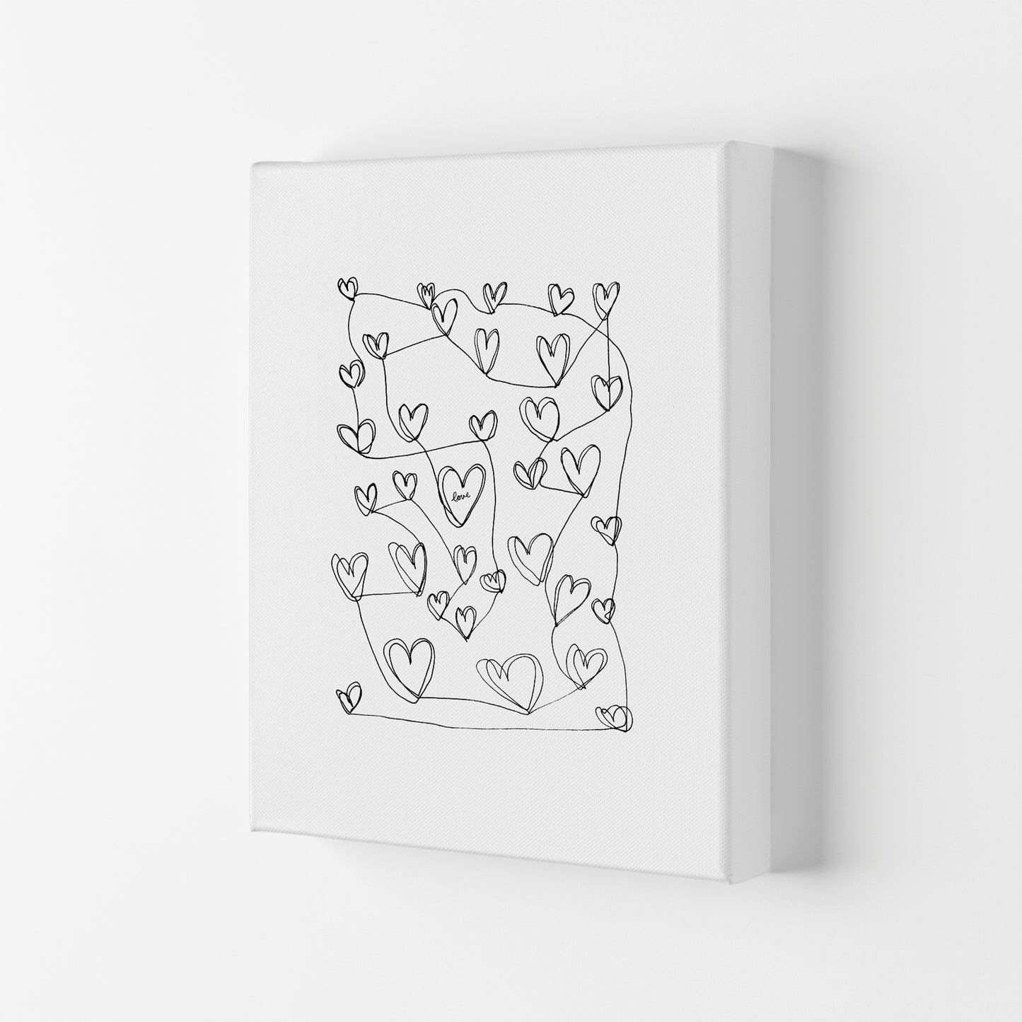 Continuous Hearts Art Print by Carissa Tanton Canvas