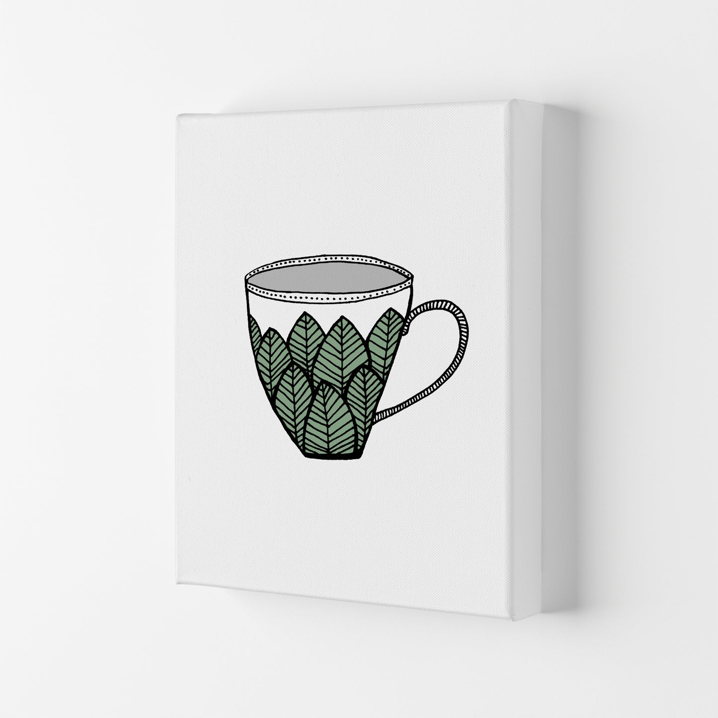 Teacup Leaves Art Print by Carissa Tanton Canvas