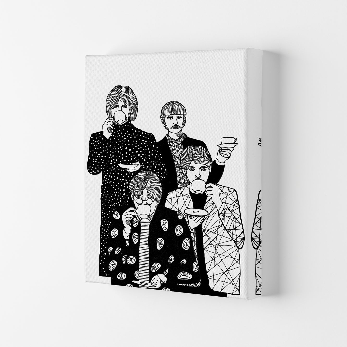 X Beatles Art Print by Carissa Tanton Canvas