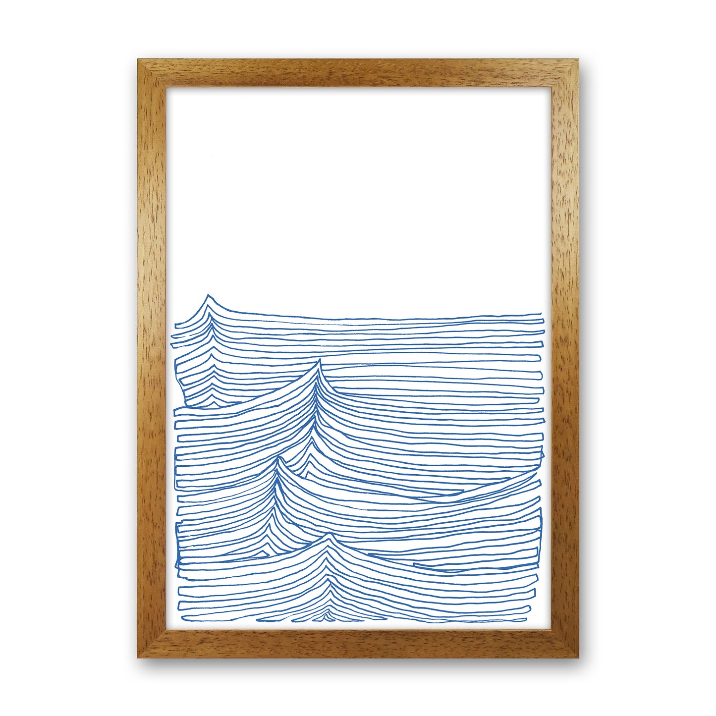 Continuous Sea Blue Art Print by Carissa Tanton Oak Grain