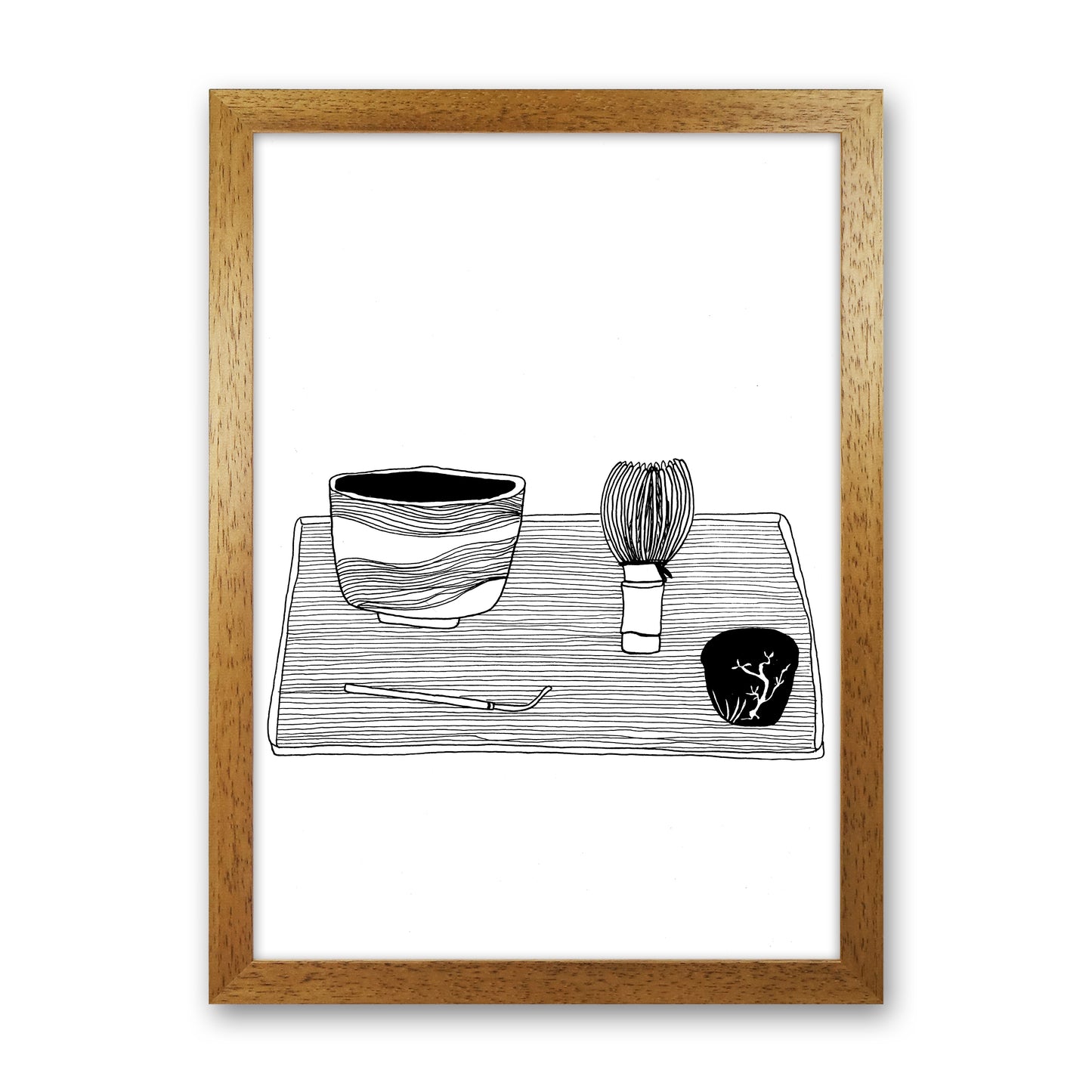 Japanese Matcha Art Print by Carissa Tanton Oak Grain