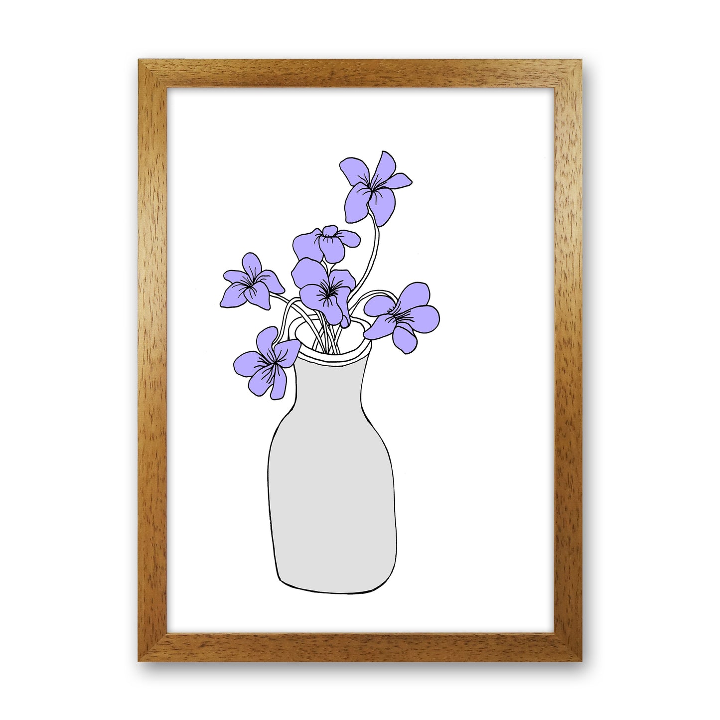 Sweet Violets Art Print by Carissa Tanton Oak Grain