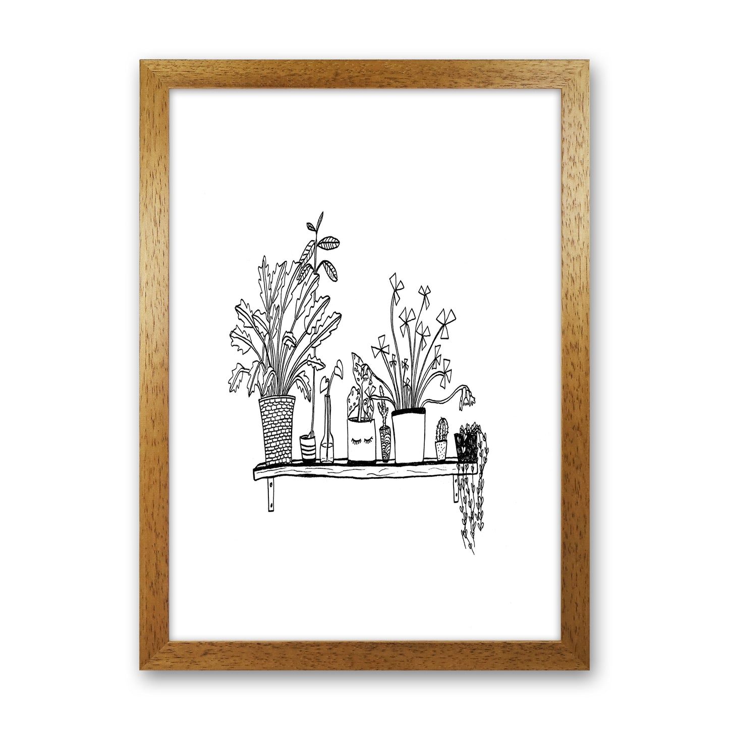 Plant Shelfie Art Print by Carissa Tanton Oak Grain