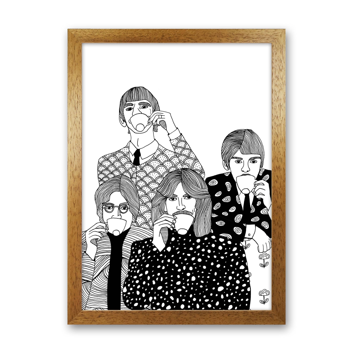Beatles Tea Art Print by Carissa Tanton Oak Grain