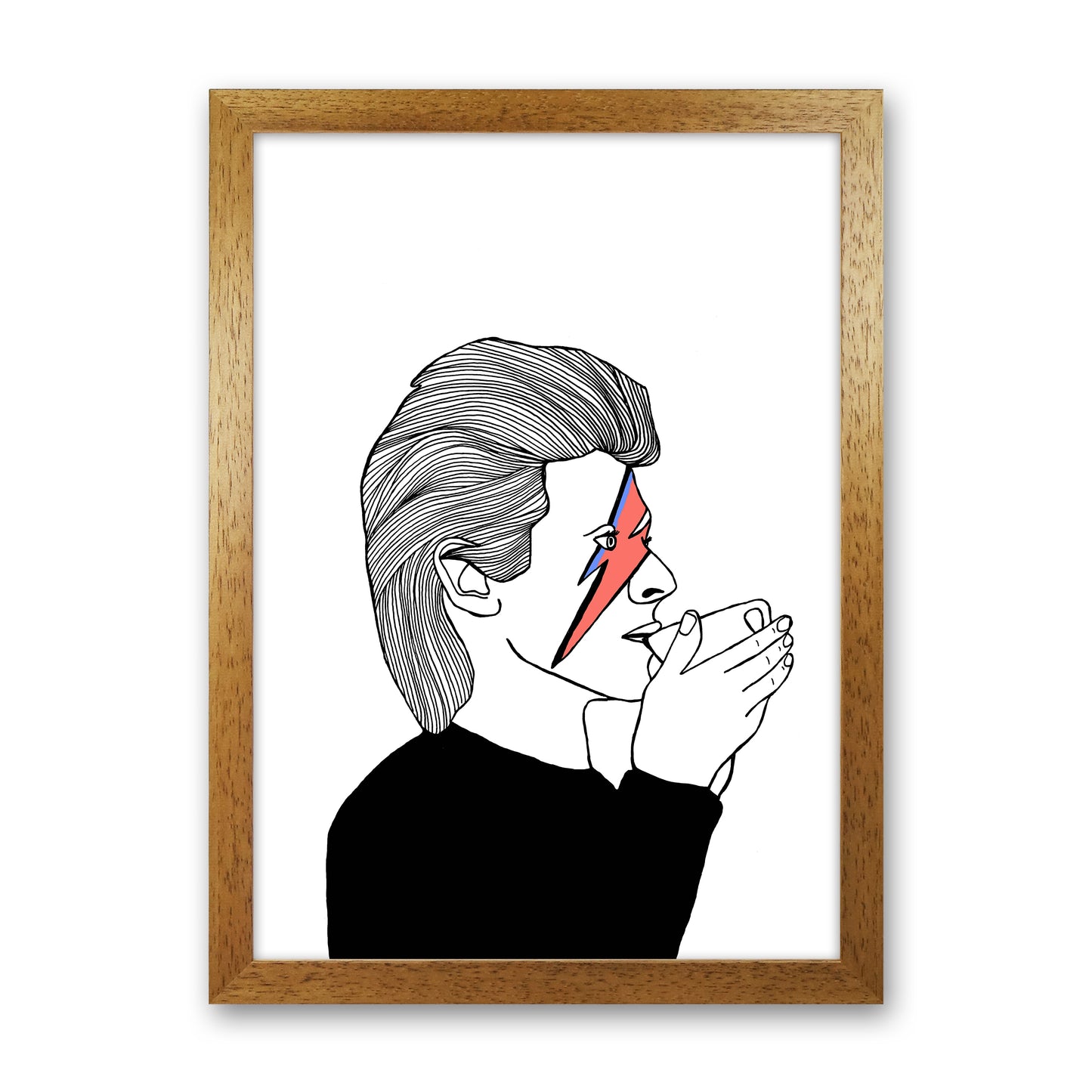 xziggy Art Print by Carissa Tanton Oak Grain