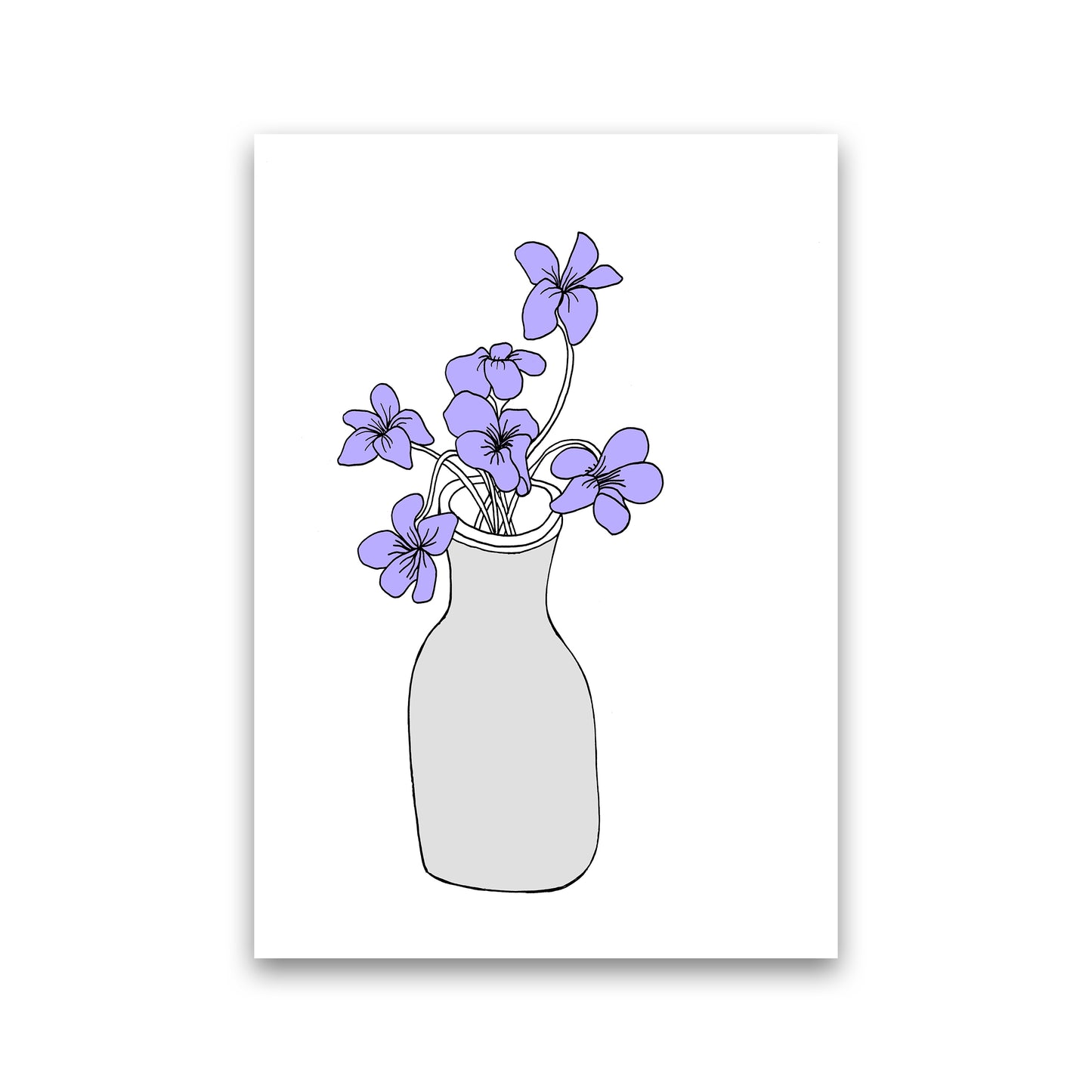 Sweet Violets Art Print by Carissa Tanton Print Only