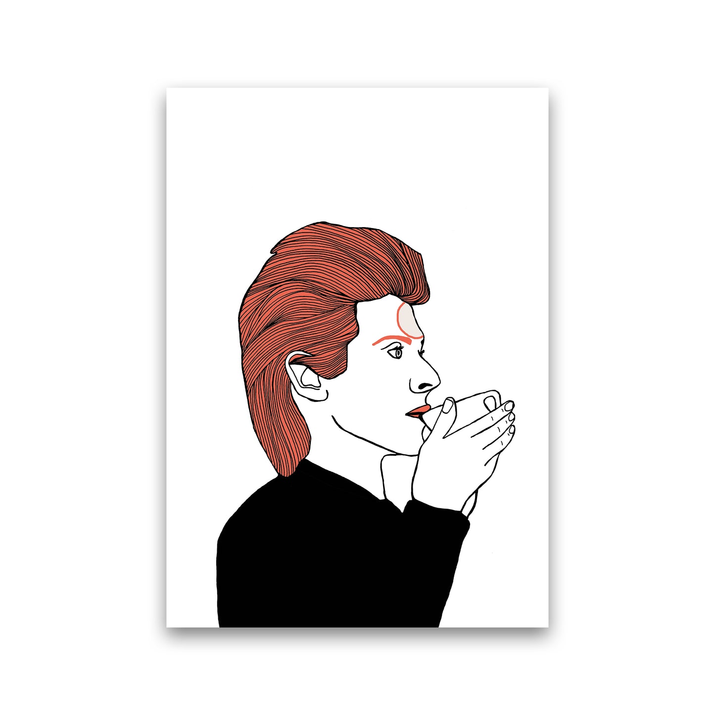 Bowie Tea Art Print by Carissa Tanton Print Only