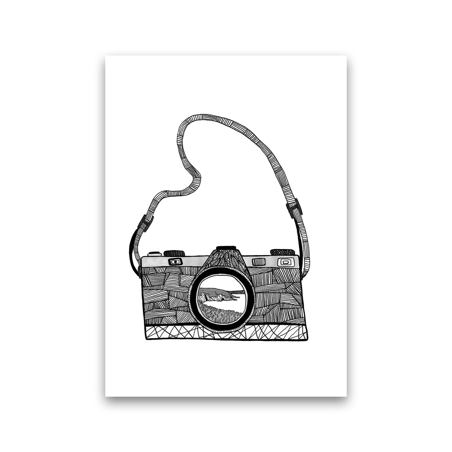 Camera Art Print by Carissa Tanton Print Only