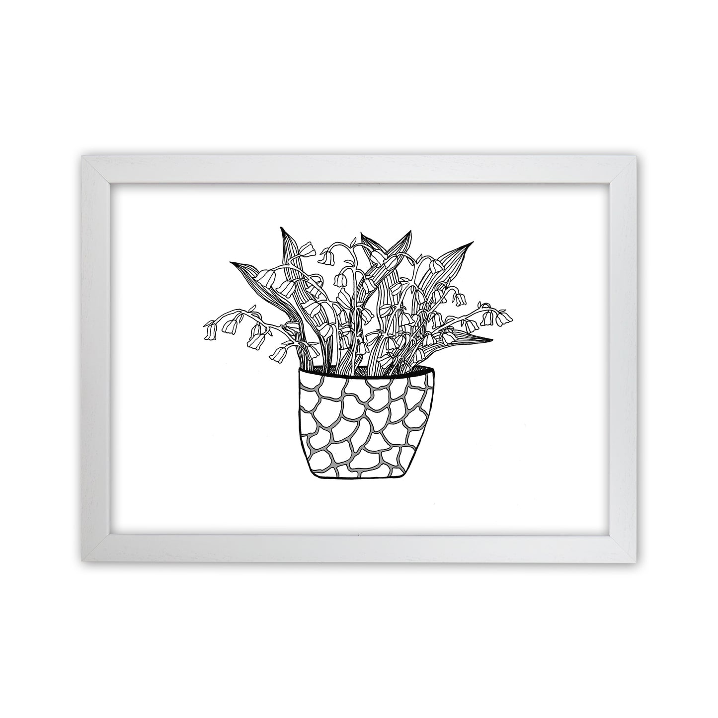 Lily of the Valley Art Print by Carissa Tanton White Grain