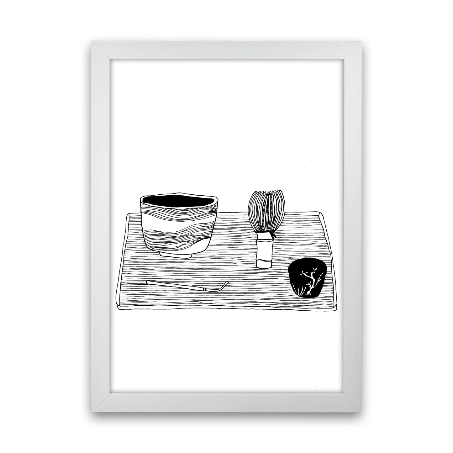 Japanese Matcha Art Print by Carissa Tanton White Grain
