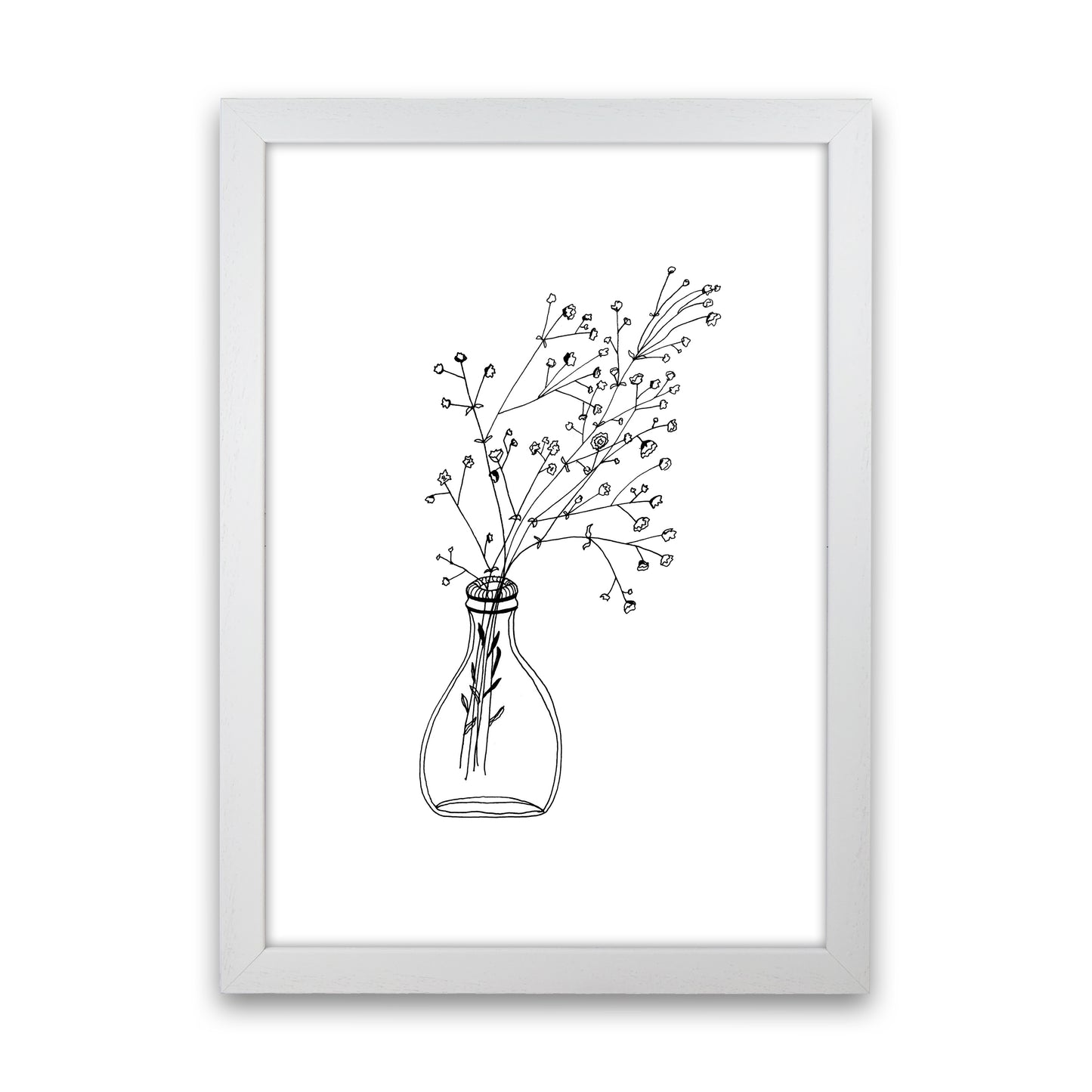 White Flowers Art Print by Carissa Tanton White Grain