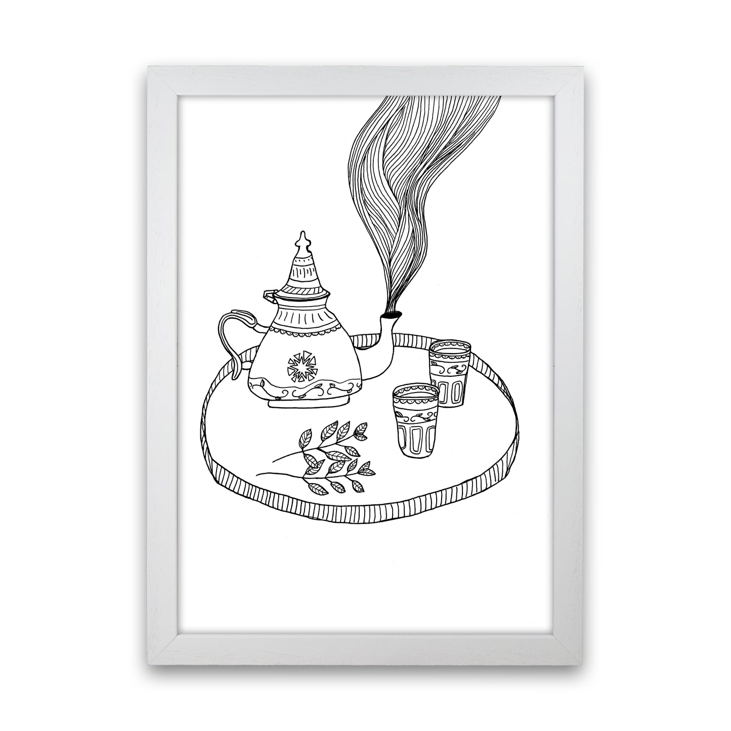 Moroccan Mint Art Print by Carissa Tanton White Grain