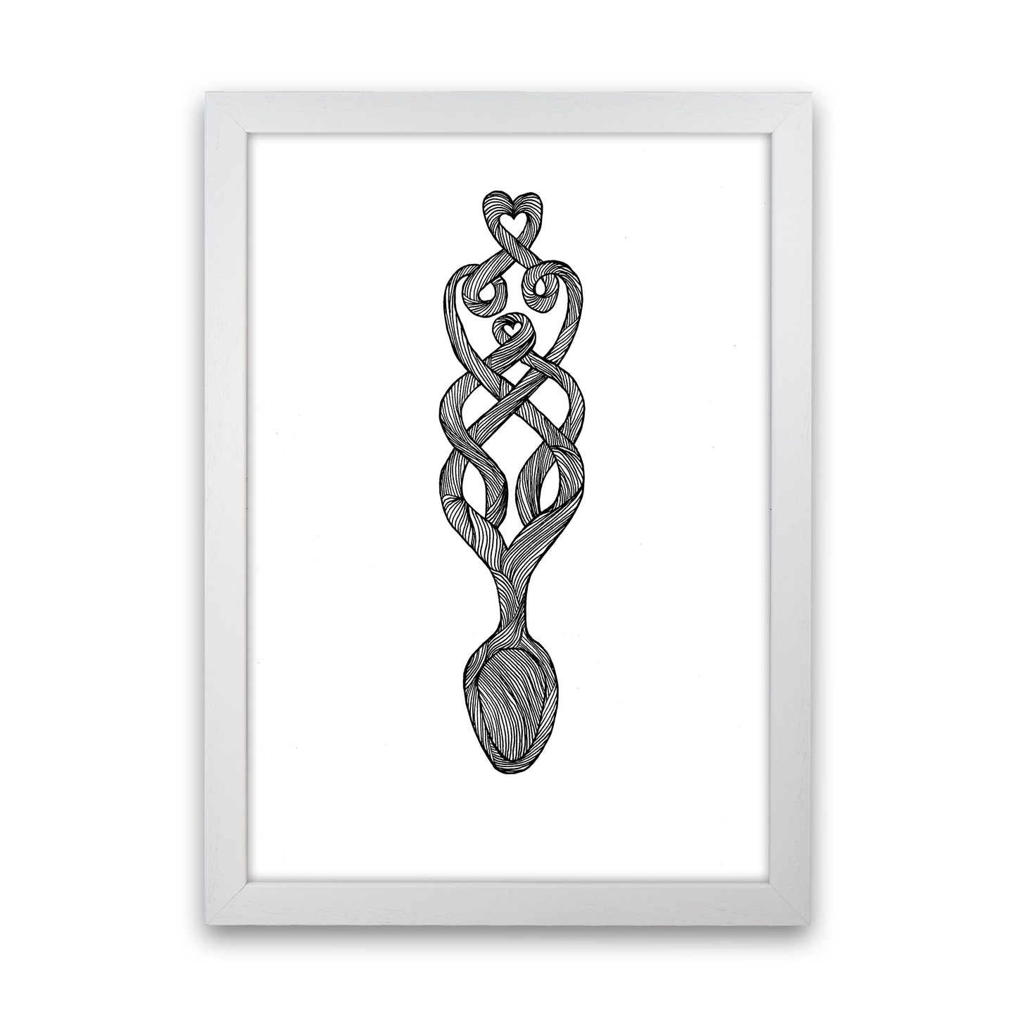 Welsh Spoon Art Print by Carissa Tanton White Grain