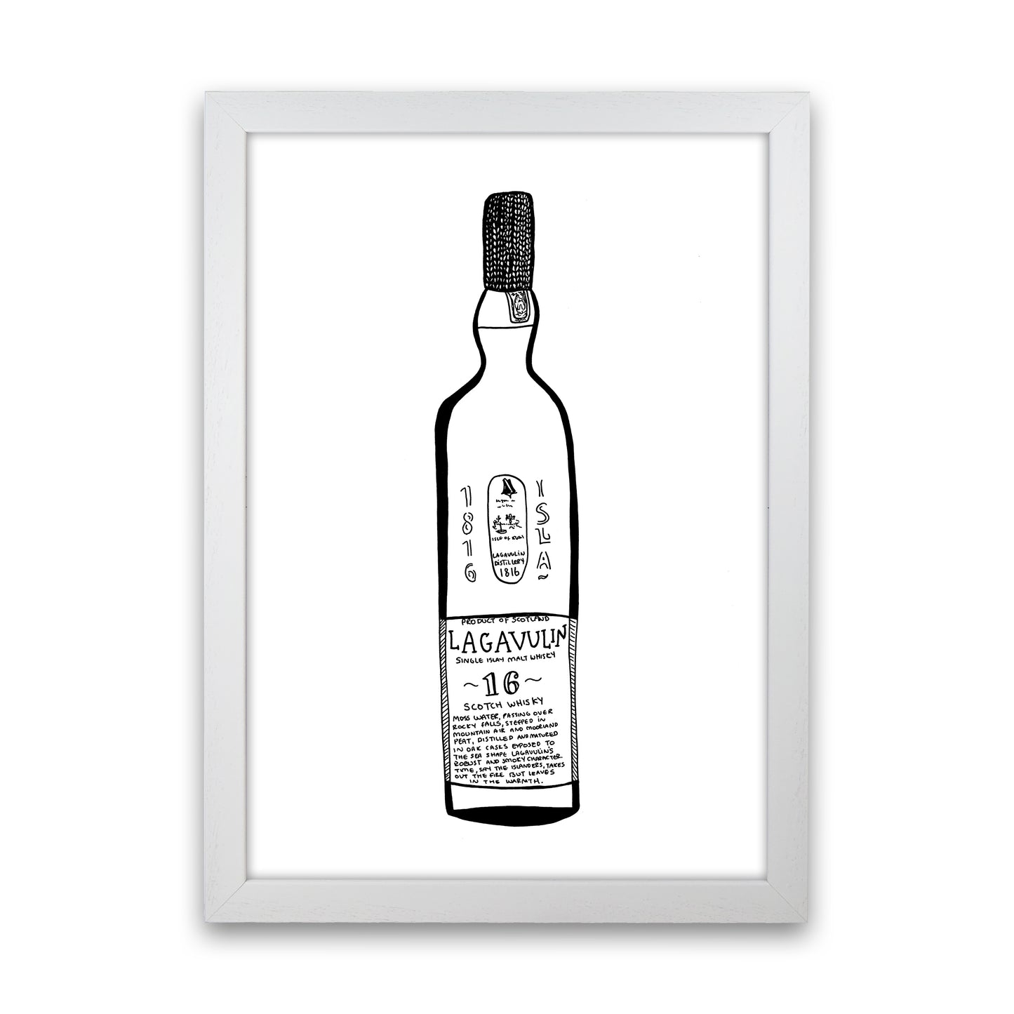 Lagavulin Art Print by Carissa Tanton White Grain
