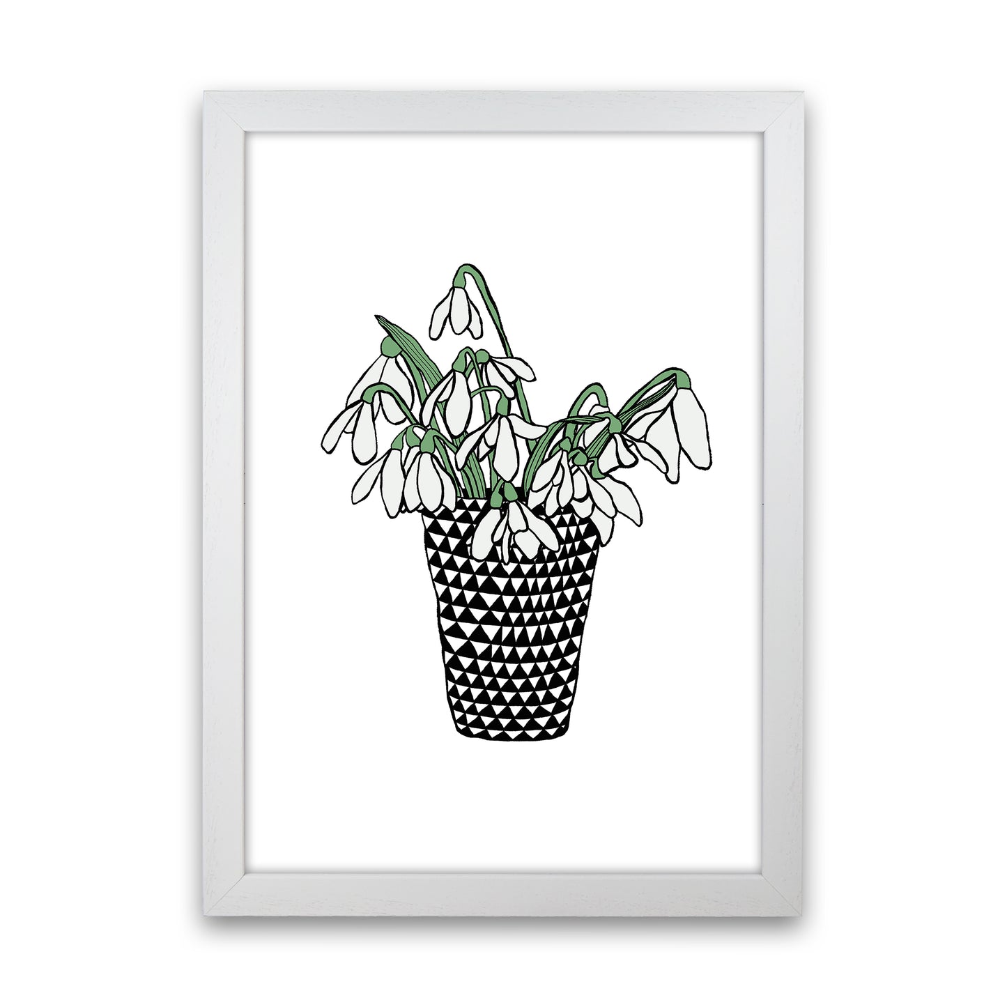 Snowdrops Art Print by Carissa Tanton White Grain