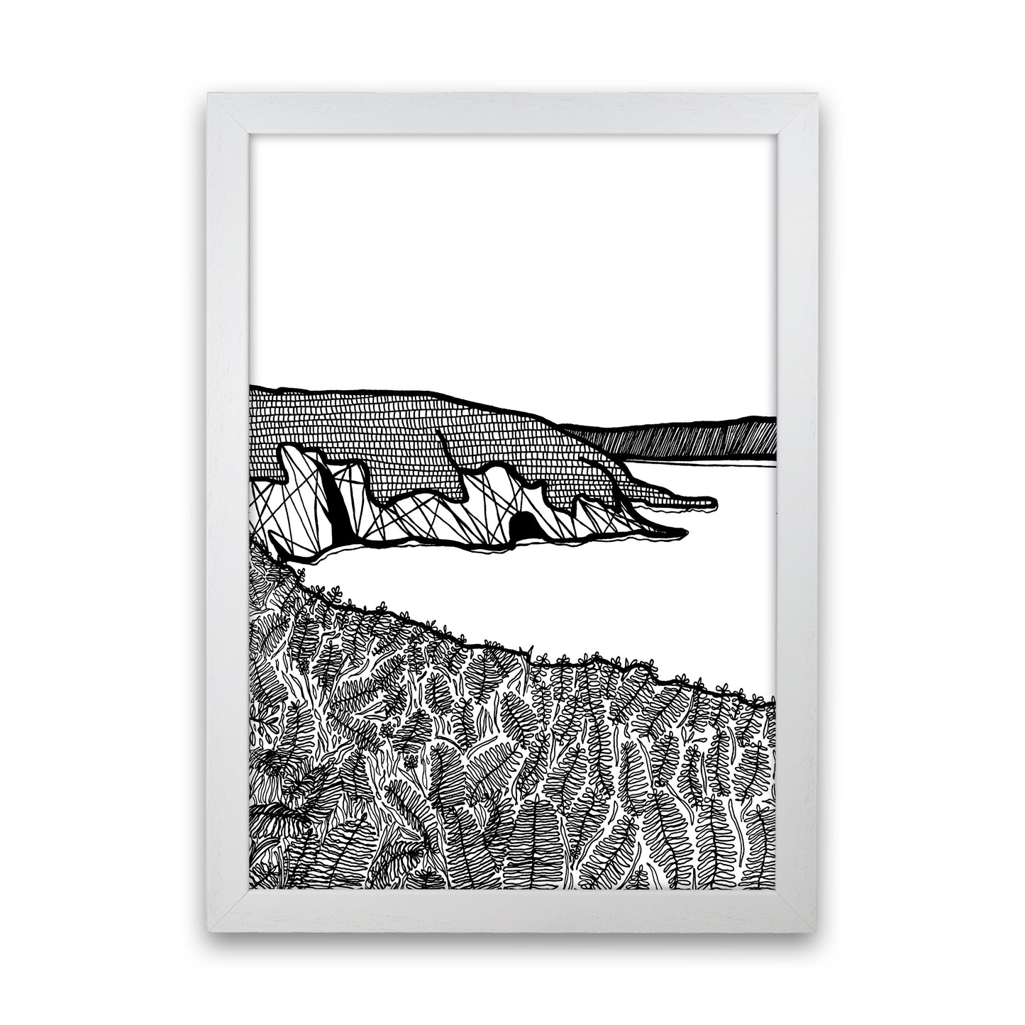 Aberdaron Art Print by Carissa Tanton White Grain