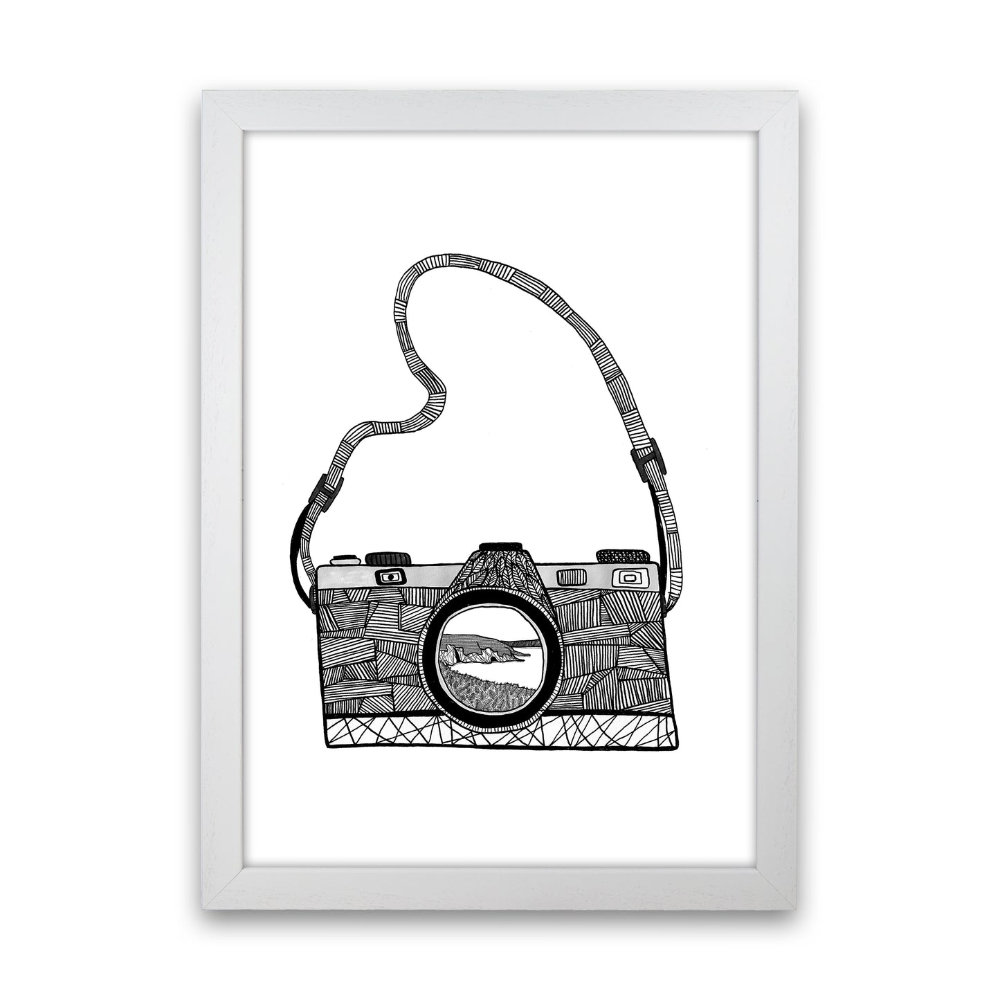 Camera Art Print by Carissa Tanton White Grain